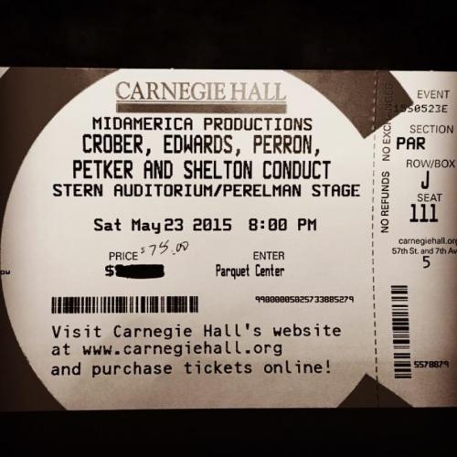 Carnegie Ticket
